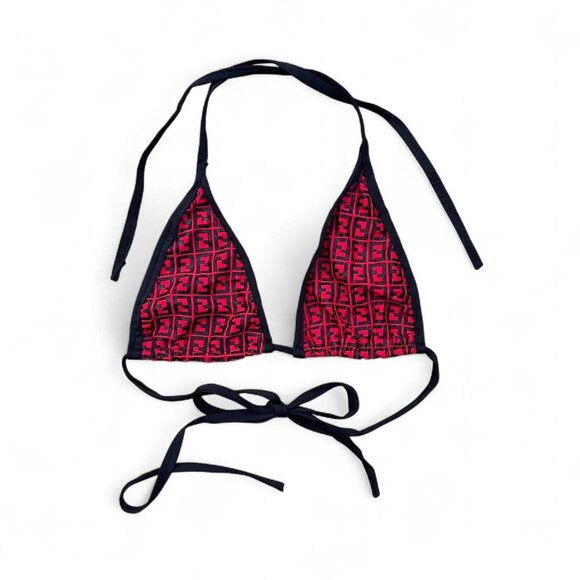 red & black fendii string bikini top - Picture 1 of 3
